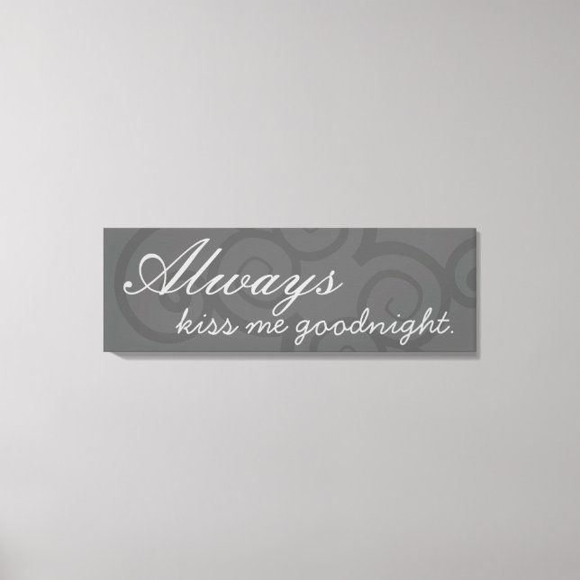 Boa noite, Canvas do Beijo (Frente)