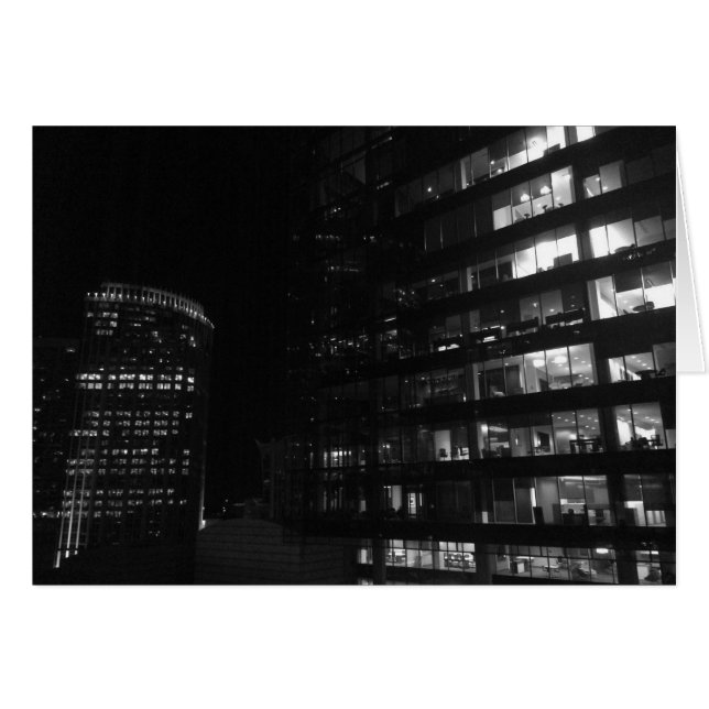 Boa noite na cidade, cartão (Frente Horizontal)