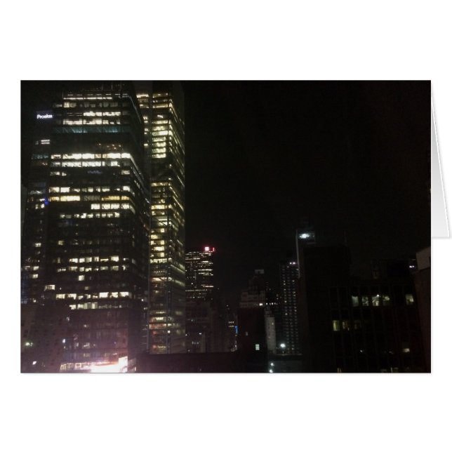 Boa noite na cidade, cartão (Frente Horizontal)