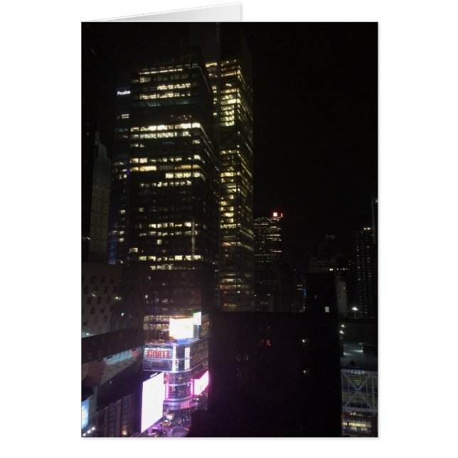 Boa noite na cidade, cartão (Frente)