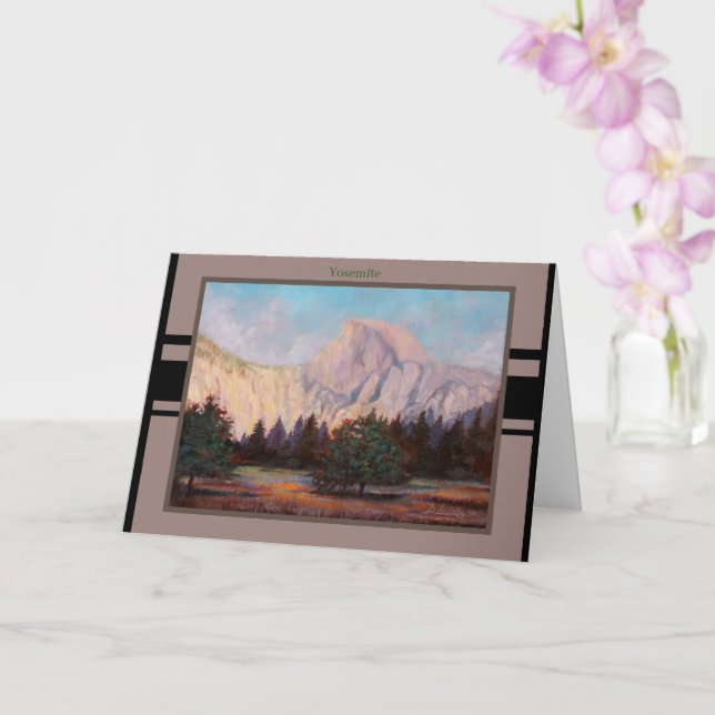 Boa noite no cartão de saudação dobrado da meia-do (Orquídea)