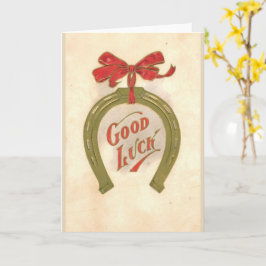 Boa sorte - Cartão de Saudação Vintage