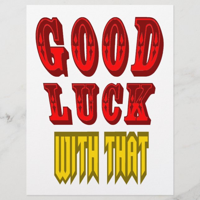 Boa Sorte Com Isso (Frente)