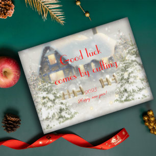 Boa sorte vem algemando o poster de ano novo