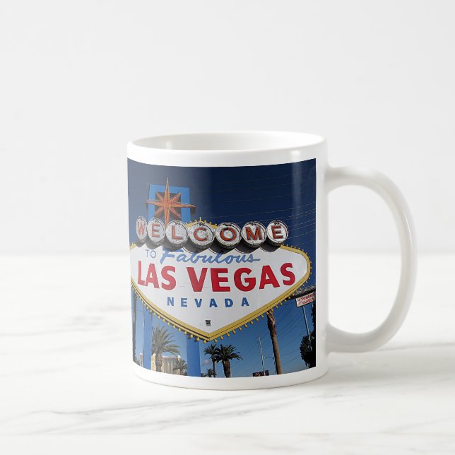 Boa vinda a Las Vegas/da movimentação caneca com (Direita)