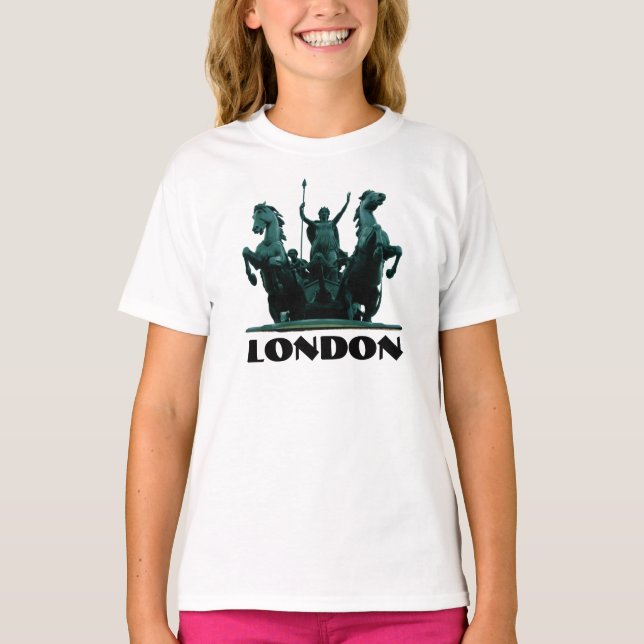Boadicea Statue-Westminster-London Kids T-Shirt (Frente)