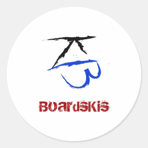 BoardsKis - etiqueta do emblema (branca)