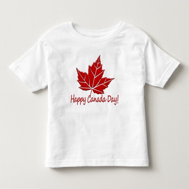 Boas camisetas do dia do Canadá Baby Canada Souven (Frente)