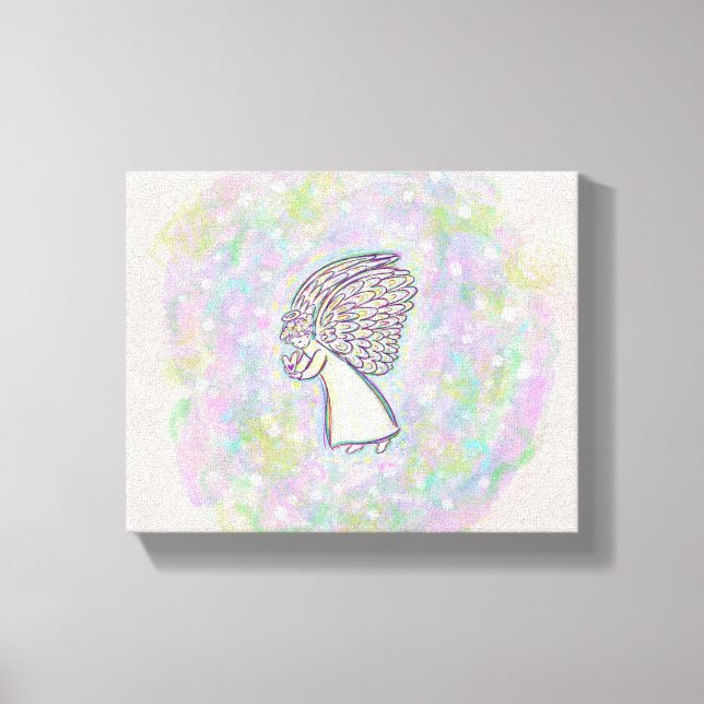 Boas Coisas Anjo Pintura Canvas (Frente)