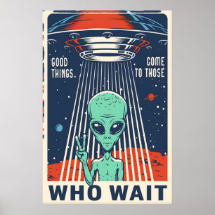 Boas Coisas Cartaz de Impressão de Viagem Espacial