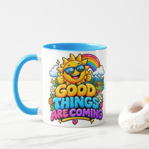 Boas Coisas Estão Por Vir Caneca de Café Vibração