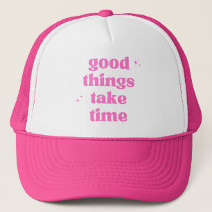 Boas Coisas Levam Tempo Boné Trucker - Estética Ro