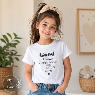 'Boas Coisas... ZONAS DE CONFORTO.' - Camiseta Fem