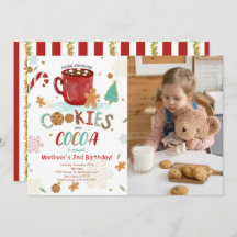 Boas Cookies Convite Fotográfico de Aniversário