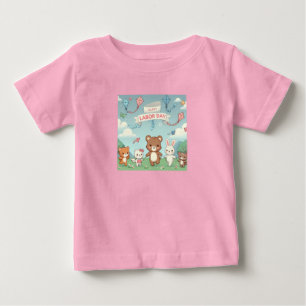 Boas e felizes Camiseta de Bebê Dia do Trabalho