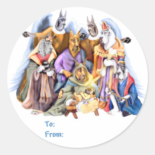 Boas Etiquetas da Natal Dane