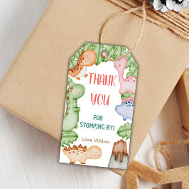 Boas Etiquetas de Presente de Nascimento do Dinoss