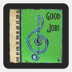 Boas etiquetas do estudante do piano do trabalho