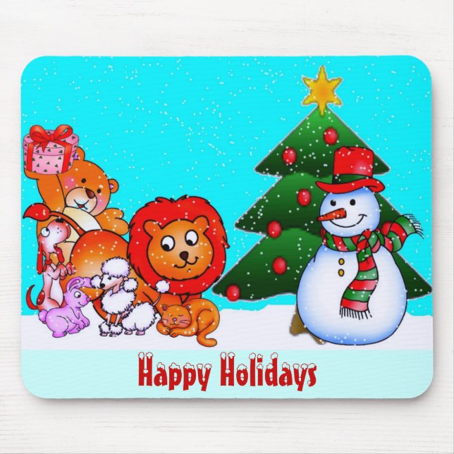 Boas festas Mousepad (Frente)