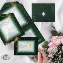 Boas Linhas Casamento de Abstrato V3 Emerald ID867