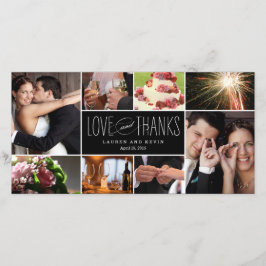 Boas Memórias Casamento Obrigado Cartões com fotos