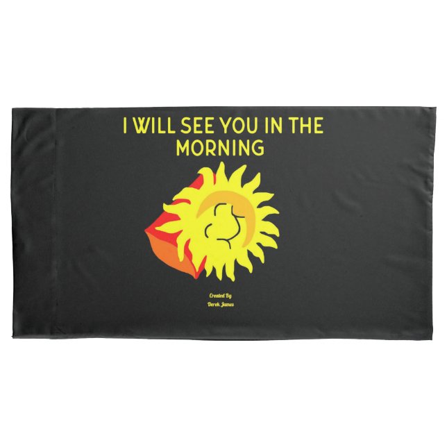 Boas Noites Sun King Size Pillowcase (Frente)