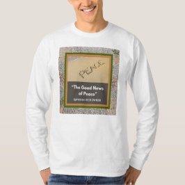 Boas notícias da paz - camiseta branca de longo al