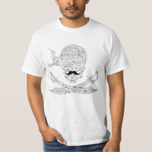 Boas Palavras Piratas Camiseta Branca