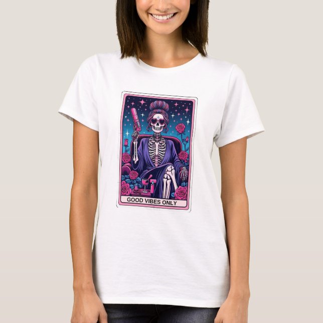 Boas Vibes Apenas Tarot Card T-Shirt (Frente)