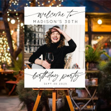 Boas-vindas à Foto da Festa de aniversário Moderna