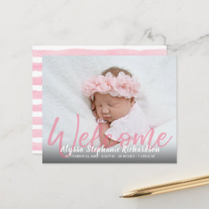 Boas-vindas a rosa do orçamento 1 Anúncio do beb