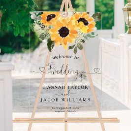 Boas-vindas a Sunflower Rustic Wedding