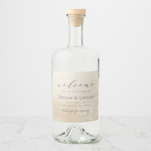 Boas-vindas ao Casamento de Folha de Fosco Amarelo (Frente)