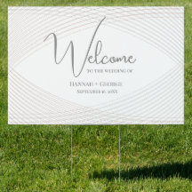 Boas-vindas ao casamento elegante