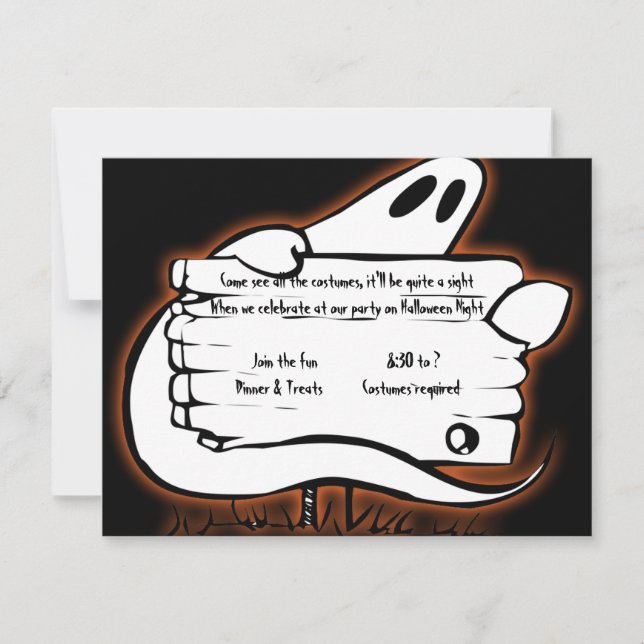 Boas-vindas ao convite do Dia das Bruxas Negro (Frente)