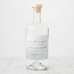 Boas-vindas ao Fosco Azul de Ombre Dusty Silver