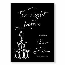 Boas-vindas ao Janto de ensaio personalizado