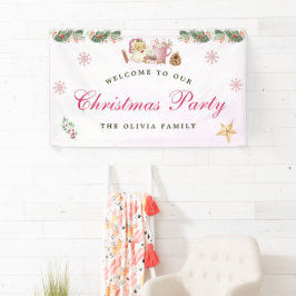 Boas-vindas aos Papais noeis de banner de Natal