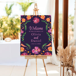 Boas-vindas para o Casamento da Festa Floral Mexic