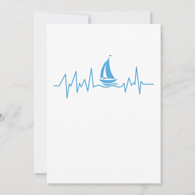 Boat Sailing Gift Heartbeat Encantado (Frente)