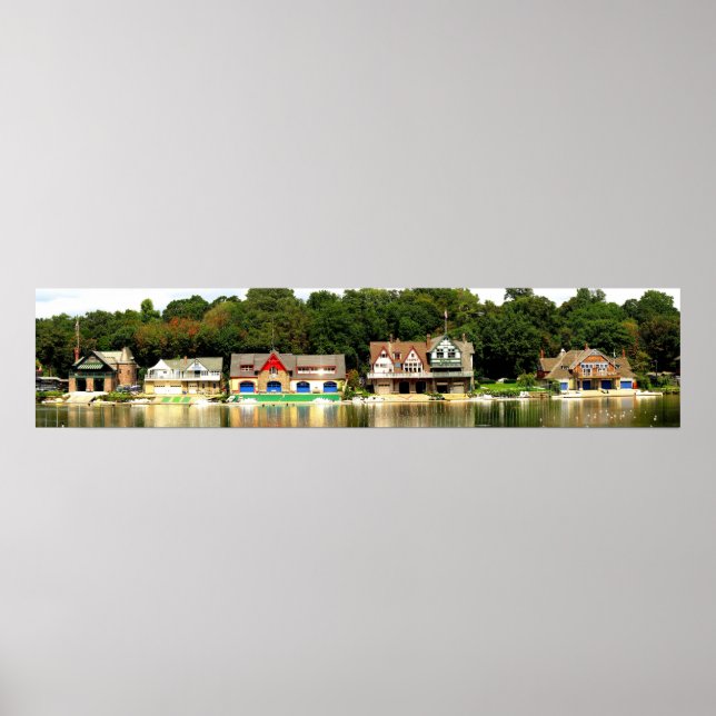 Boathouse Row Panorama Poster (Frente)