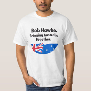 Bob Hawke: Trazendo a camisa de Austrália junto T