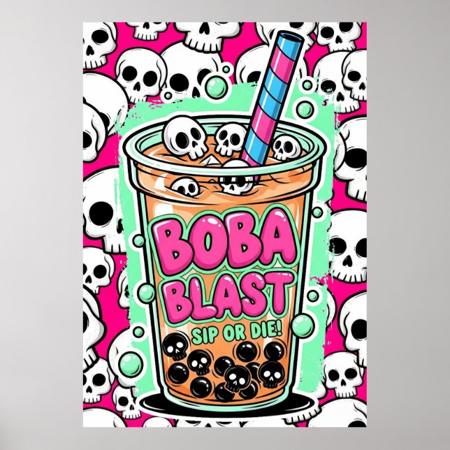 Boba Blast – Beba ou Morra! Poster (Frente)