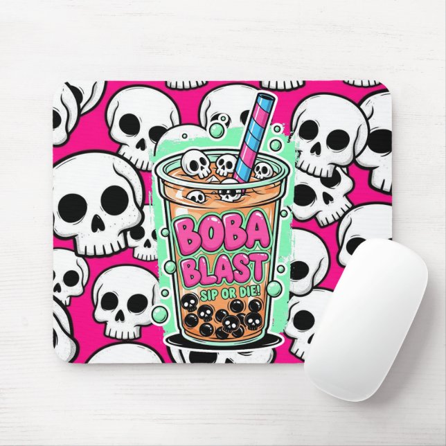 Boba Blast – Sip or Die! Mousepad (Com mouse)