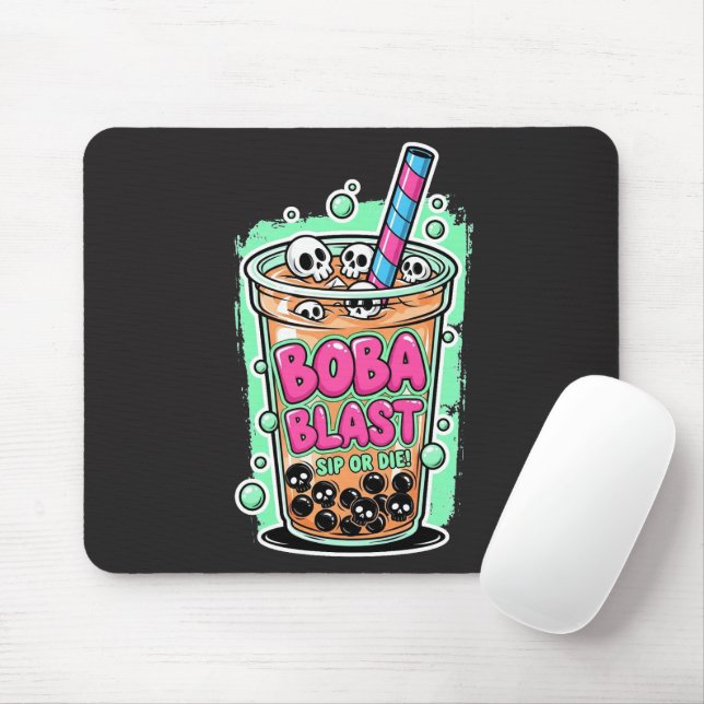 Boba Blast – Sip or Die! Mousepad (Com mouse)