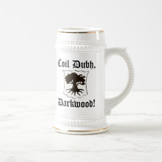 "Bobina Dubh, Darkwood!" Caneca de cerveja com o