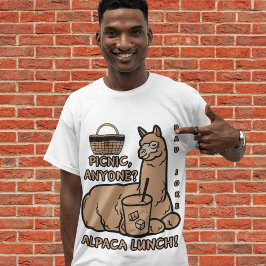 bobo "Engraçado" - Alpaca Lunch! Picnic T-Shirt