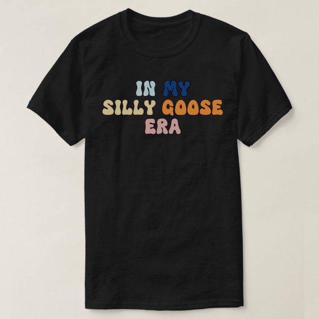 Bobo Ganso Camisa Engraçada Na Minha Época Memória (Frente do Design)