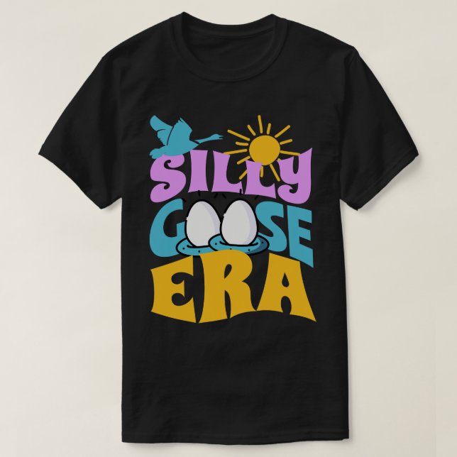 Bobo Ganso Camisa Engraçada Na Minha Época Memória (Frente do Design)
