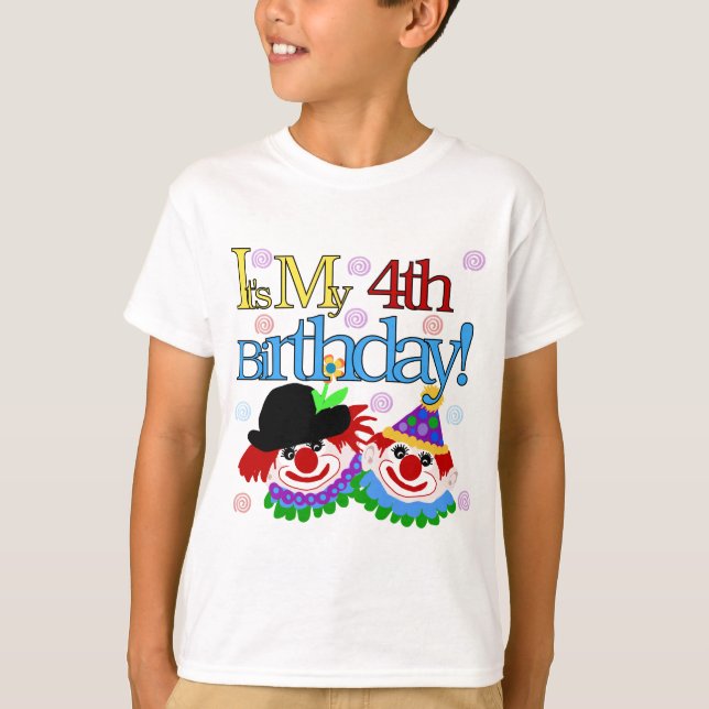 Bobo Palhaço 4º Camisetas e presentes de aniversár (Frente)
